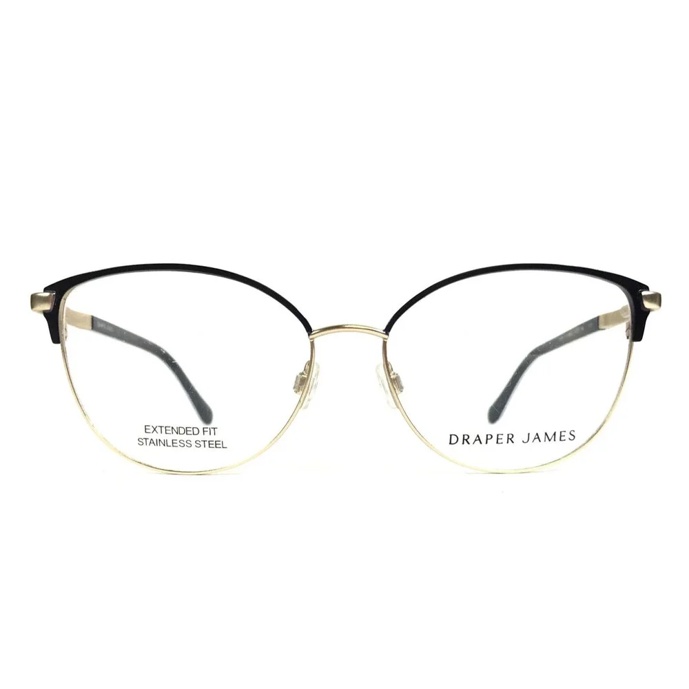 Draper James Eyeglasses Frames DJ5028 414 INDIGO Polished Blue Gold 56-16-145